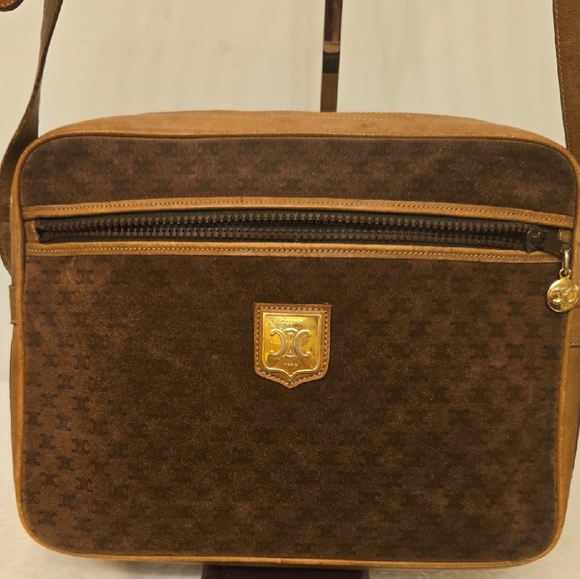 Celine Handbags - Celine Vintage Suede Crossbody Bag